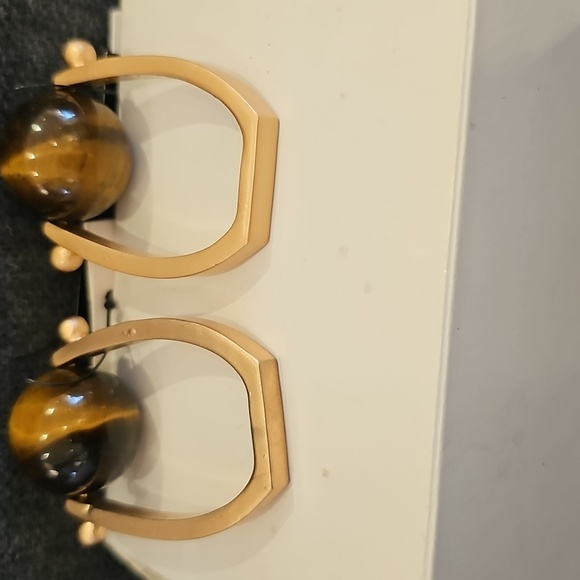 NWT Kim Seybert set of 4 tiger eye napkin ring - Picture 9 of 15